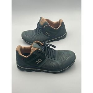 On Running Cloudflyer Womens 8.5 Dark Teal Peach Running Shoes Sneakers